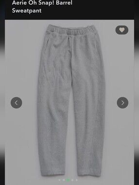 Aerie Oh Snap ! Barrel Sweatpants,Cozy Wide Leg Lounge Pants,S